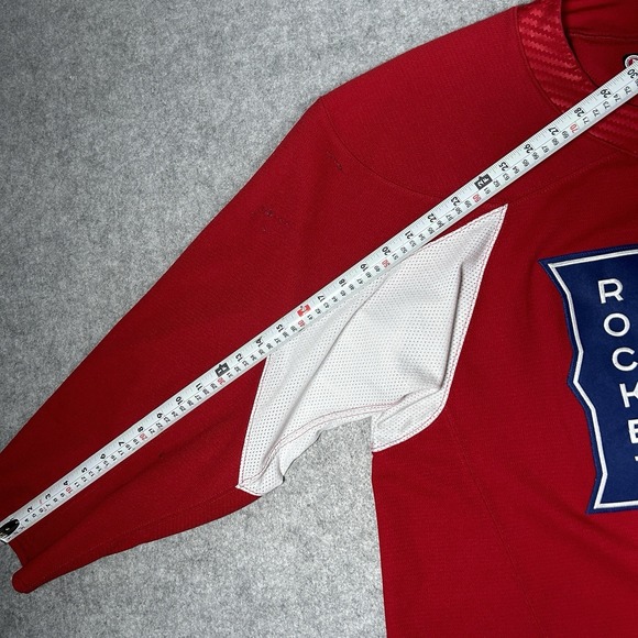 Laval Rockets Hockey jersey Men's Size 56 3XL Red AHL CCM Fighter Strap - Picture 4 of 16